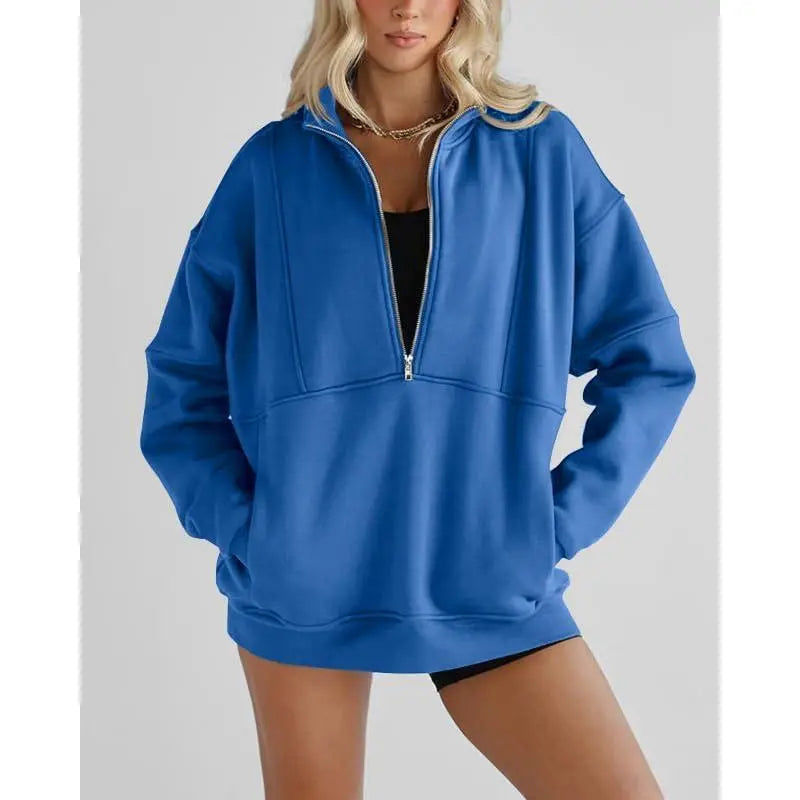Women's Half Zip Fleece Sweatshirt