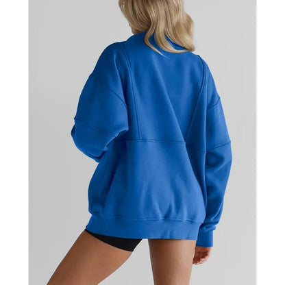 Women's Half Zip Fleece Sweatshirt