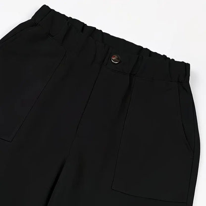 Women’s Cargo Work Pants Straight-Leg Polyester