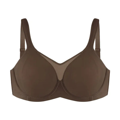 💐Women's Elegant Sheer Full Coverage Minimizer Bra ✨ Plus Size for Large Busts | No Digging, No Spillage & Ultra Comfy