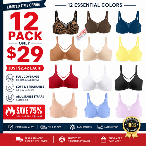 💐Women's Elegant Sheer Full Coverage Minimizer Bra ✨ Plus Size for Large Busts | No Digging, No Spillage & Ultra Comfy