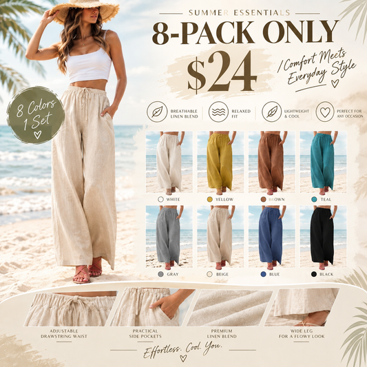 2026 Palazzo Pants for Women - Beach to Street Wide Leg