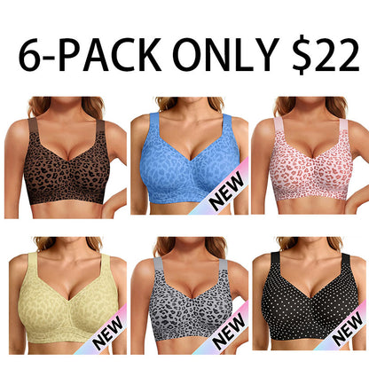 Women Seamless Lift Bra Wireless Push Up No Underwire Full Coverage Plus Bras