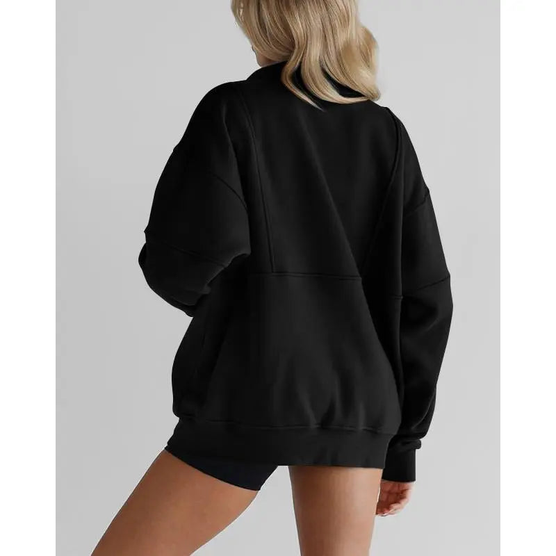 Women's Half Zip Fleece Sweatshirt